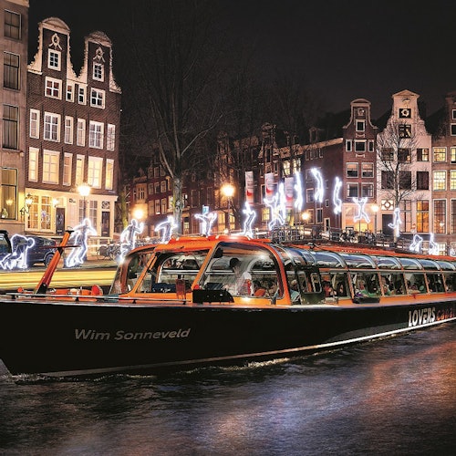Passeios de barco pelo Amsterdam Light Festival